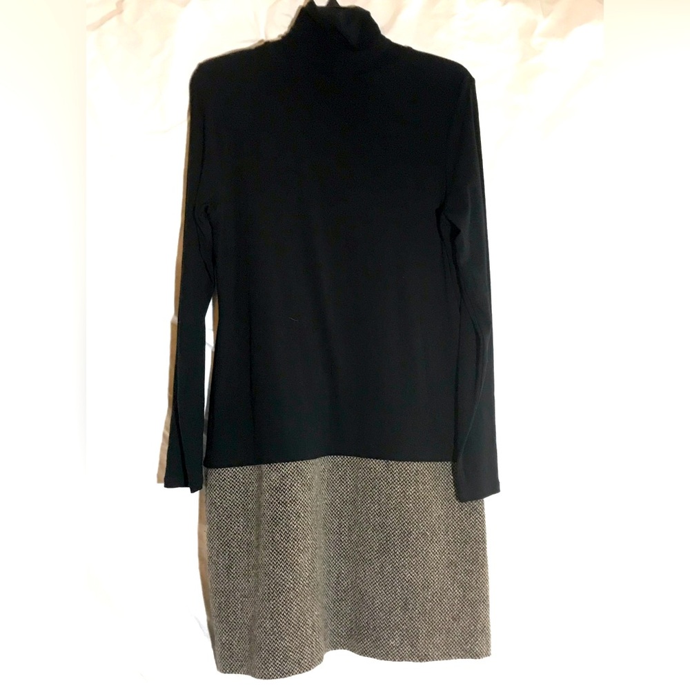 Theory Women’s Large Long-sleeved Wool and Viscose Dress